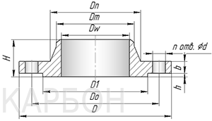 Воротниковый фланец asme-b16-47