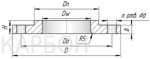 фланец приварные внахлест asme-b16-47