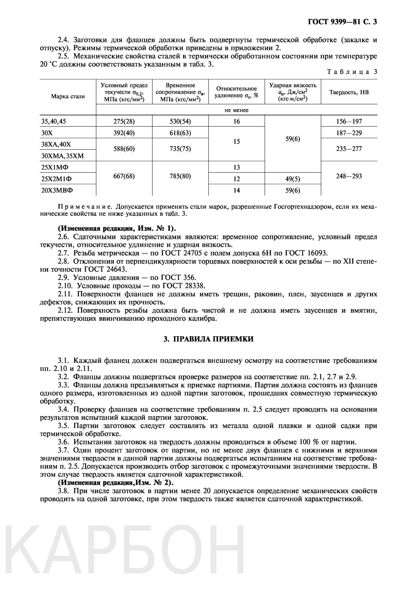 ГОСТ 9399-81 на фланцы стальные резьбовые