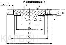 Заглушка фланцевая исполнение 4 Заглушка фланцевая исполнение 4