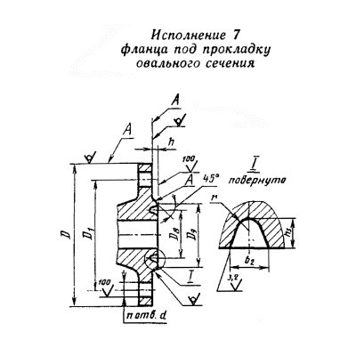 Исполнение 7 фланцев по ГОСТ 12815-80